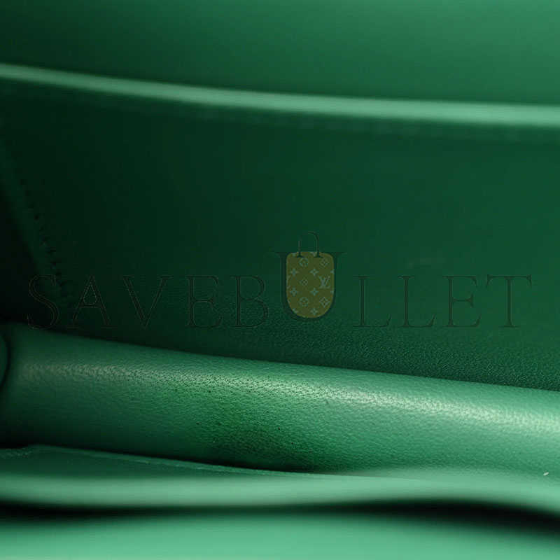 H**me5 master constance elan epsom vert vertigo gold hardware (26*16*6cm)